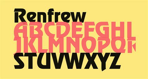 Renfrew Free Font What Font Is