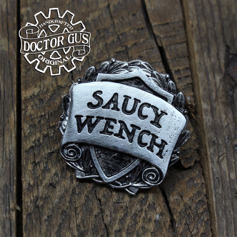 Saucy Wench Badge Rpg Character Class Pin Handcrafted Etsy