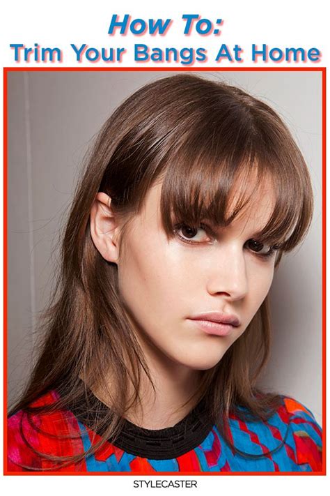 The longer length of hair. How to Trim Your Own Bangs From Home Without Going Haywire ...