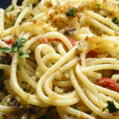 Spaghetti With Sardines And Sun Dried Tomatoes