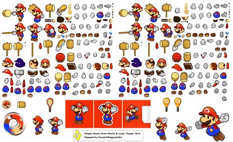 3ds Mario And Luigi Paper Jam Paper Mario The Spriters Resource