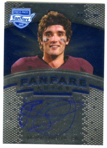 Brock Osweiler~1 Of 199 Rare 2012 Press Pass Auto Signed Rookie Rc Card Ff Bo Ebay