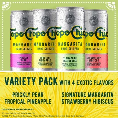 Topo Chico Margarita Hard Seltzer Variety Pack Cans Fl Oz Kroger