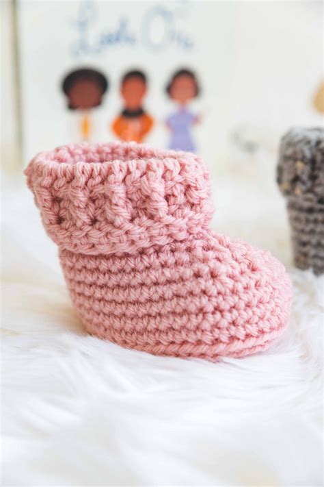 The Parker Crochet Baby Booties Sewrella