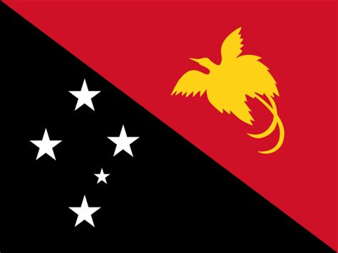 A white flag with the national flag of papua new guinea in the canton. File:Flag of Papua New Guinea.svg - Wikimedia Commons