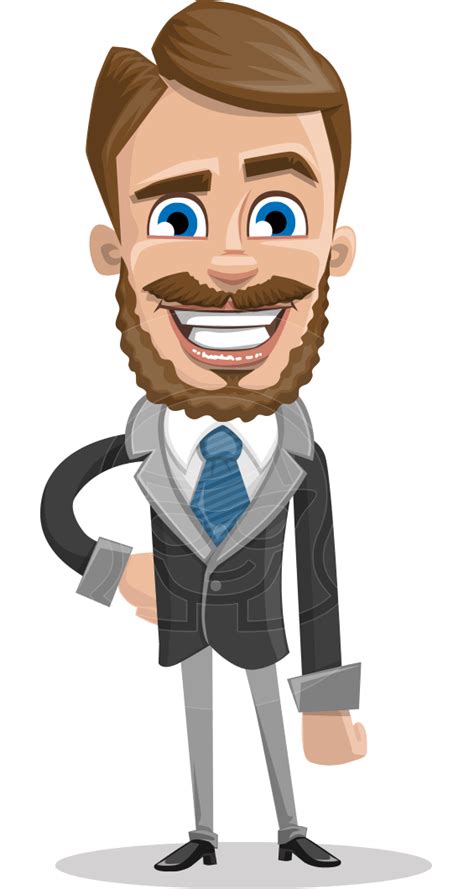 Elegant Businessman Cartoon Vector Character 112 Illustrations