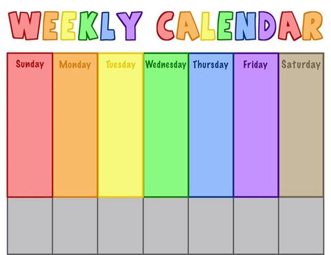 Toddler Weekly Calendar Projects In Parenting Kids Schedule Kids