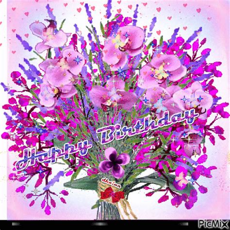 Birthday Flowers  Free Animated  Picmix