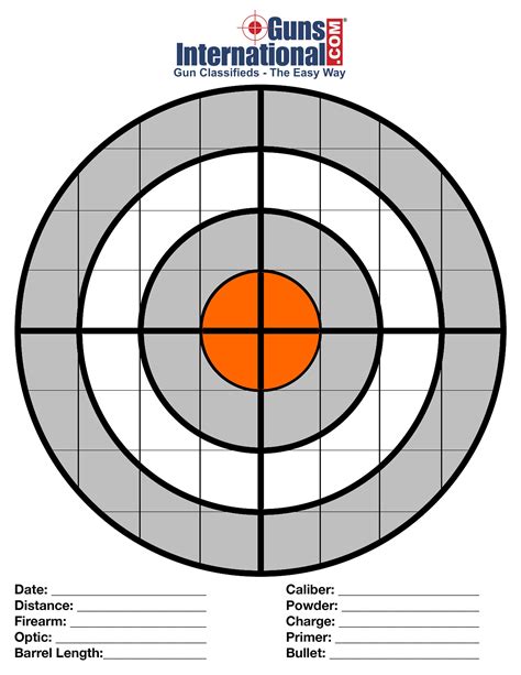 When children need extra practice using their reading skills, it helps to have worksheets available. GunsInternational.com Printable Free Targets. 8" targets ...
