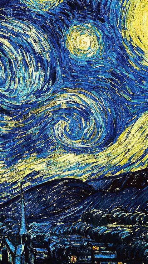 Awesome Van Gogh Starry Night Wallpapers Wallpaperaccess Van Gogh