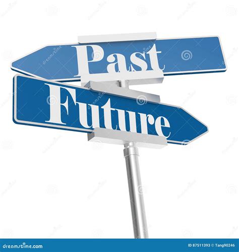 Future And Past Signs Stock Illustration Illustration Of Signpost