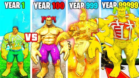 From Gold Hulk Into Gold Hulk Years In Gta Youtube