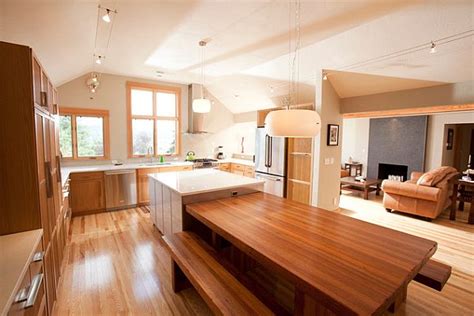 Bar height tables available in 40cm , 50cm and 70cm worktop widths. Kitchen island with breakfast bar and table - Decoist