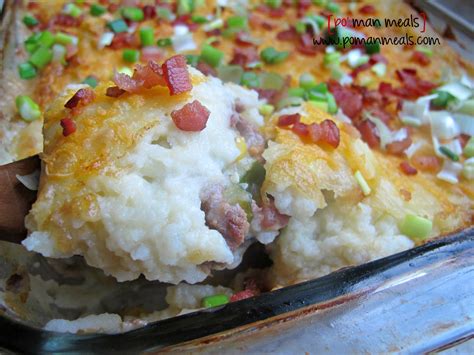 Follw this recipe to learn how to make perfect shepherd's pie.printable version. po' man meals - loaded shepherd's pie