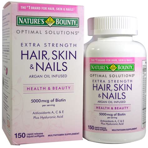 Follow us on natures's bounty international websites HAIR, SKIN, NAILS, 150 TAB, NATURES BOUNTY - Vitasalud