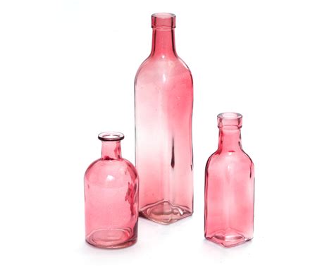Pink Glass Bottles Violet Vintage Rentals