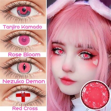 Cosplay Color Contact Lenses For Eyes Anime Accessories Makima Lenses