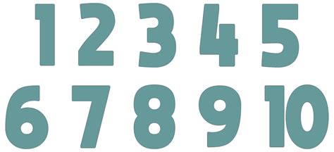 Large Printable Numbers 1 10 Free Printable Numbers P