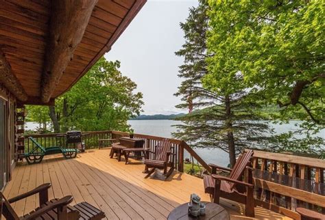 Northern Lake George Beautiful Log Home With Direct Water Front