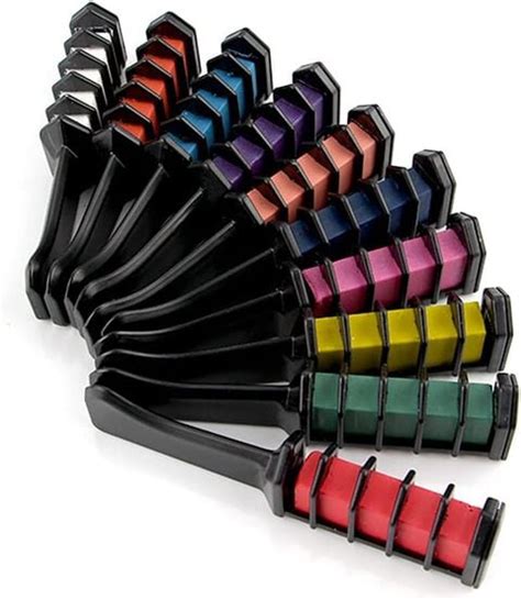Buy 10 Colors Hair Chalk Disposable Hair Color Comb Washable Hair Chalk