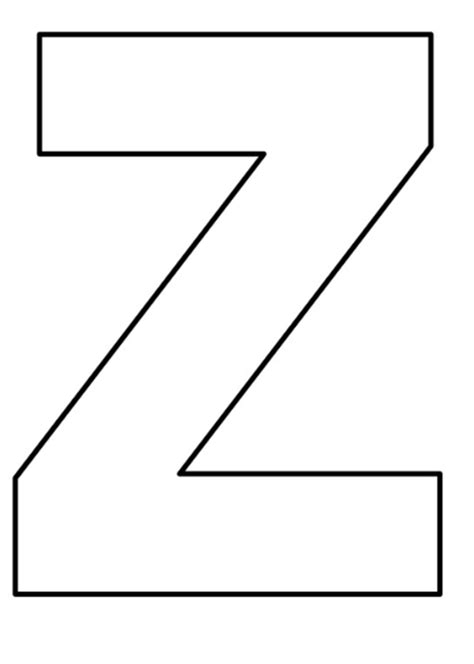 Letra Z Para Imprimir Letras Grandes Para Imprimir Abecedario Letras