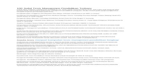 Maybe you would like to learn more about one of these? Contoh Tesis Pendidikan Sd - Download Contoh Skripsi Pendidikan Pgsd Lengkap File Pdf Sekali ...