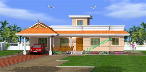 Green Homes Construction Single Storey Kerala Home Design 1650 Sqfeet