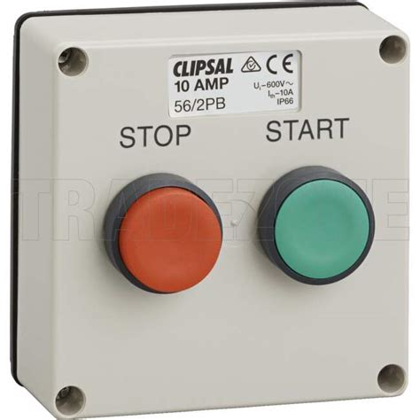 562pble Gy Clipsal 10 Amp 56 Series Ip66 Push Button Startstop