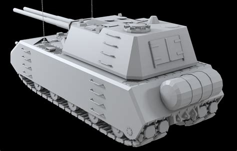 German Tanks Maus 3d Model