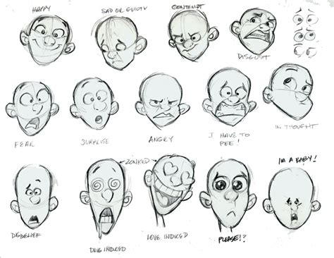 Doddle Cartoon Expression Drawing Cartoon Characters Drawing