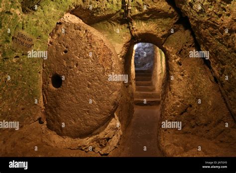 Derinkuyu Underground City In Cappadocia Nevsehir Turkey Stock Photo