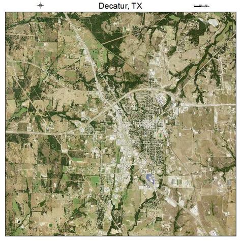 Aerial Photography Map Of Decatur Tx Texas