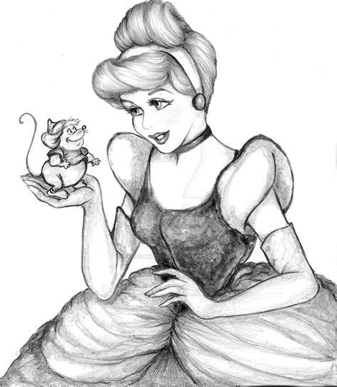 Princess Cinderella Cinderella Cartoon Disney Princess Drawings