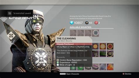 Heres The Full List Of Items You Can Buy From Eris In Destinys Tower