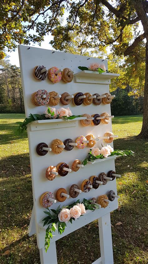 Donut Wall For Wedding Dessert Table