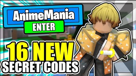 All 16 New Secret Op Codes Anime Mania Roblox Youtube