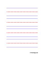 Blank Handwriting Practice Sheets - Freeology