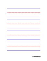 Level 1 looks like this and includes tracing and writing. Blank Handwriting Practice Sheets - Freeology