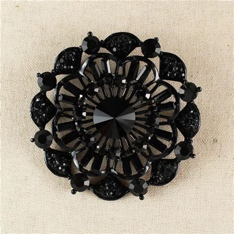 Crystal Round Flower Brooch Ddflimport Com Wholesale Fashion Jewelry