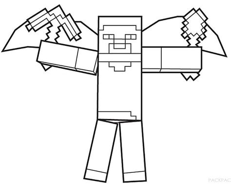 Steve In Minecraft Coloring Page Download Print Or Color Online For Free