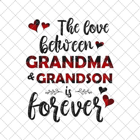 The Love Between Grandma And Grandson Png Etsy