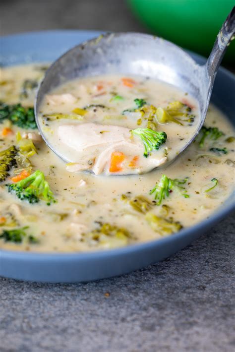 Easy Healthy Chicken Broccoli Soup Simply Delicious