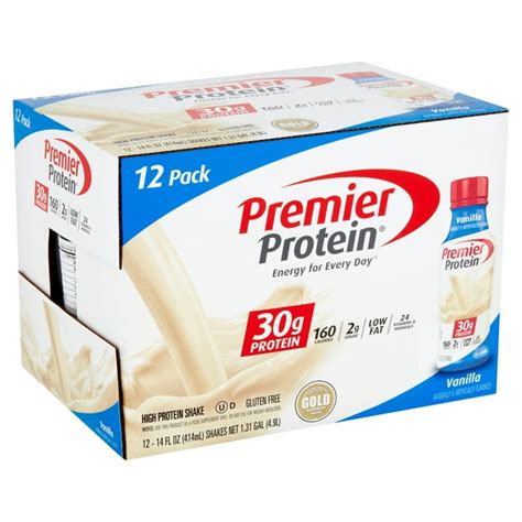 Premier Protein Shake Vanilla 30g Protein 14 Fl Oz 12 Ct Walmart