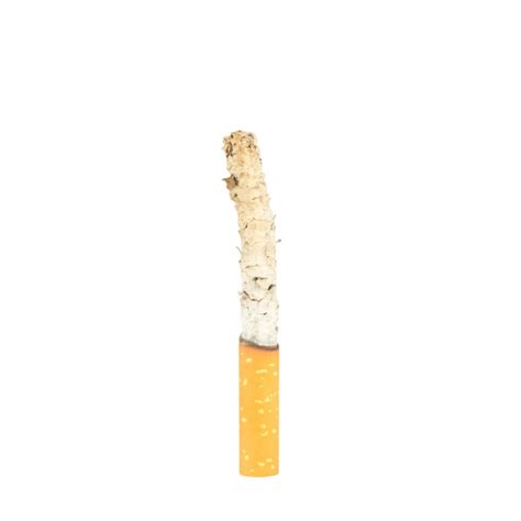 Premium Photo Cigarette Burn Isolated On White