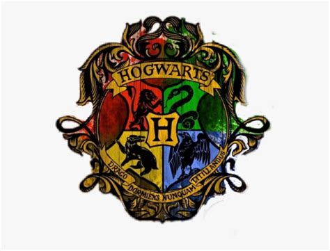 Hogwarts Pendant With House Colors In The Coat Of Arms Of Gryffindor Slytherin Ravenclaw