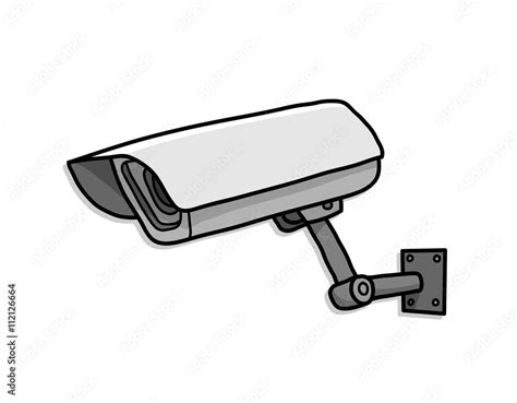 Cctv Security Camera A Hand Drawn Vector Illustration Of A Cctv Camera