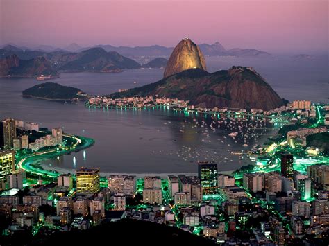 Rio De Janeiro Ville Du Brésil Voyage Carte Plan
