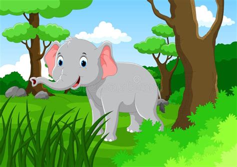 Lonely Elephant Jungle Stock Illustrations 8 Lonely Elephant Jungle
