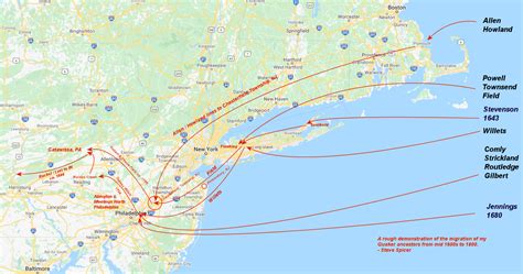 Compilation Of Maps And Sources In My Quaker Ancestors