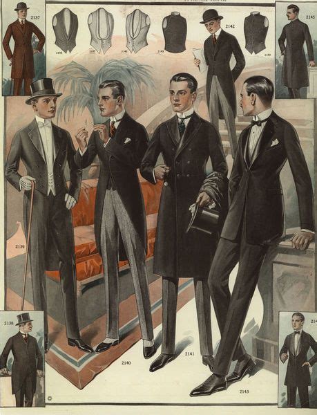 Print Of Men In Evening Wear From The 1920s In 2020 Mens Evening Wear